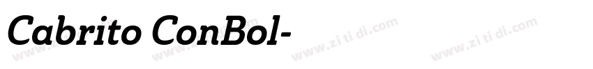 Cabrito ConBol字体转换